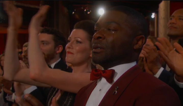 David Oyelowo cries