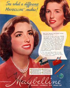 Maybelline Vintage Ads 1940